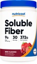 Nutricost Soluble Fiber (Berry Flavored) 30 Serve - Vegan, Non-GMO, Gluten Free