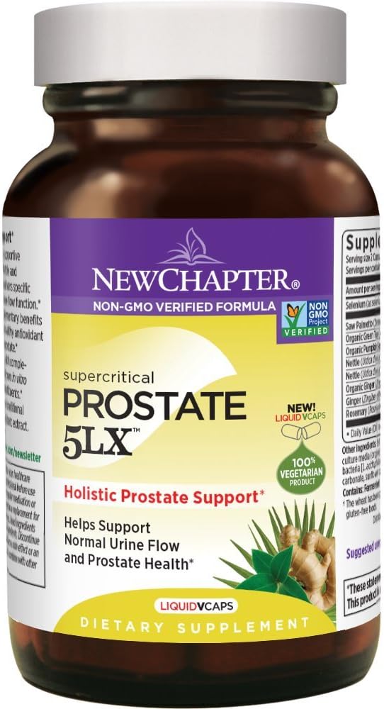 Nuovo Capitolo Prostate 5LX Supplemento con Selenio di Palmetto Plus Selenium capsula vegetariana, 180 Conte