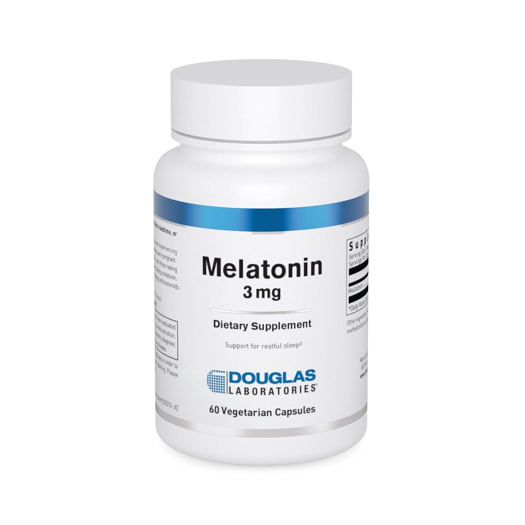 Douglas Laboratories Melatonin 3 mg | Supports Sleep/Wake Cycles | 60 capsule