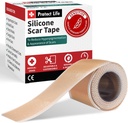Proteggi i fogli di sciarpa di silicone di vita 1.6" x 118" Roll-3M - Nastro di cicatrice di grado medico per la rimozione della palude di Keloid - Strisce di rimozione della cicatrice del nastro riutilizzabile, patch per cicatrici chirurgiche, sezione C