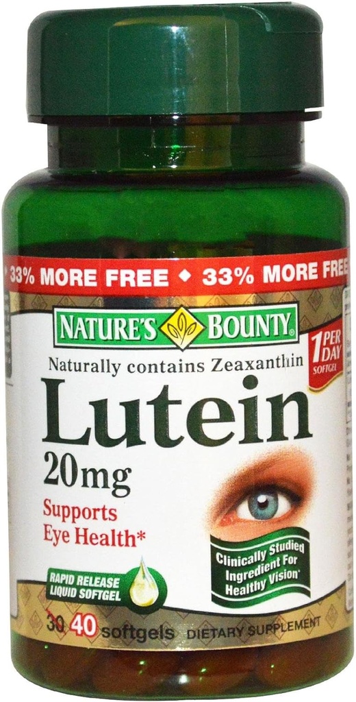 Bounty Lutein 20mg, 40 Softgels (Pacchetto di 2)