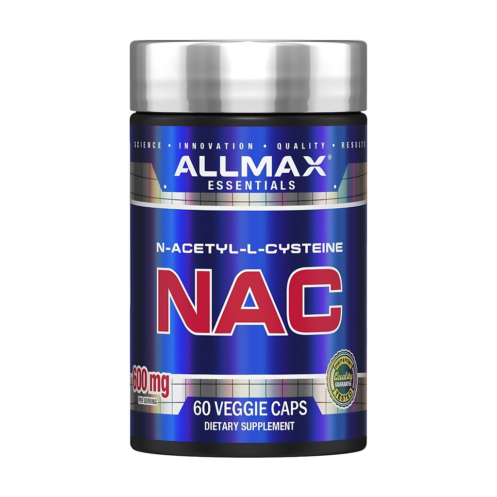 ALLMAX NAC - 60 capsule vegetali - Supporto immunitario e protezione radicale gratuita - 60 porzioni