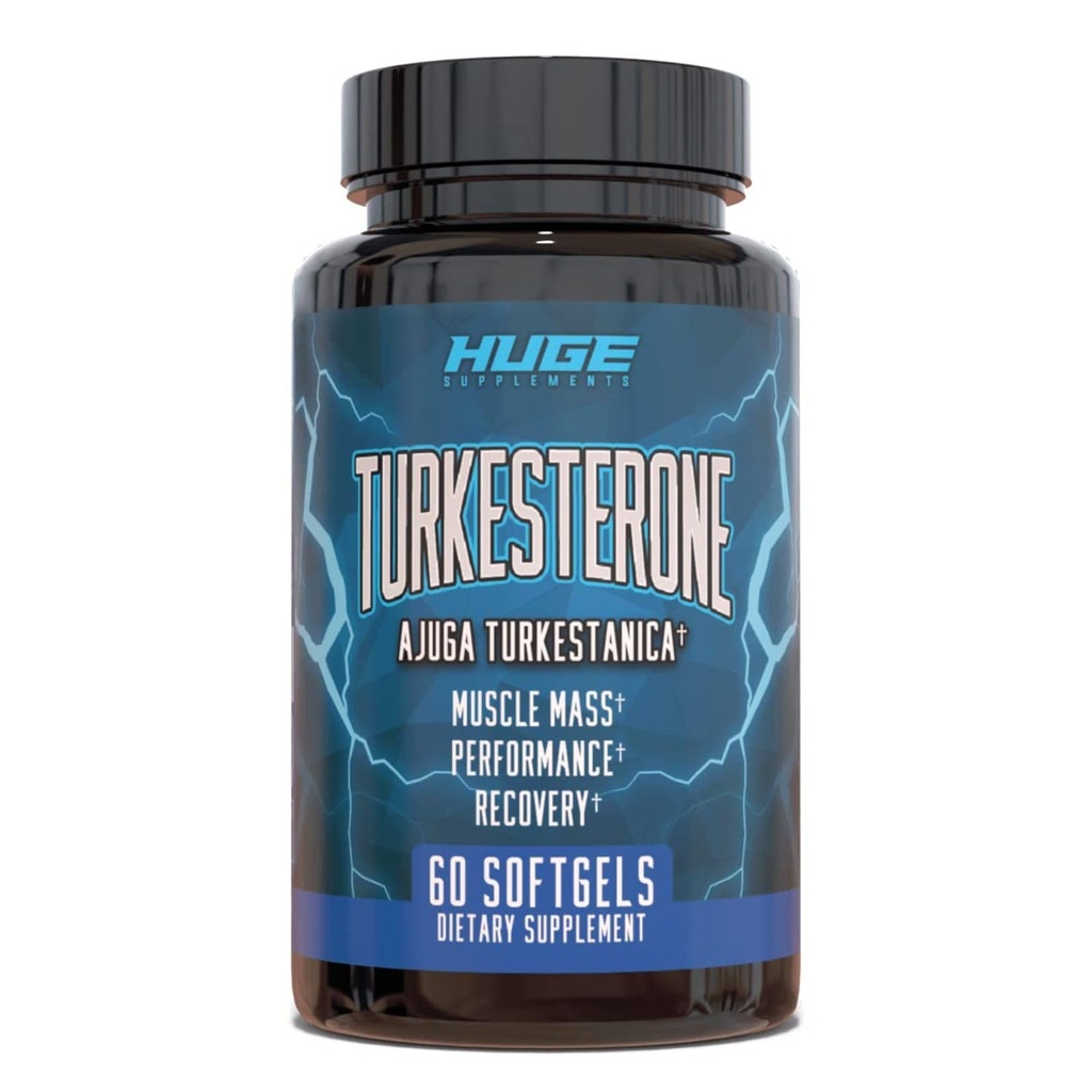 Supplemento Turkesterone (500mg) Estratto di Ajuga Turkestanica, Migliora la massa muscolare magra, Esercizio prestazioni, Migliora il recupero del muscolo con la nostra tecnologia di assorbimento di Softgel (60 Softgels)