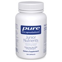 Incapsulazioni Pure Junior Nutrienti - Bambini & adolescenti Multivitamina - Senza Ferro - con Calcio, Vitamina D3 & Vitamina C - Non OGM & Vegetariano - 120 Capsule
