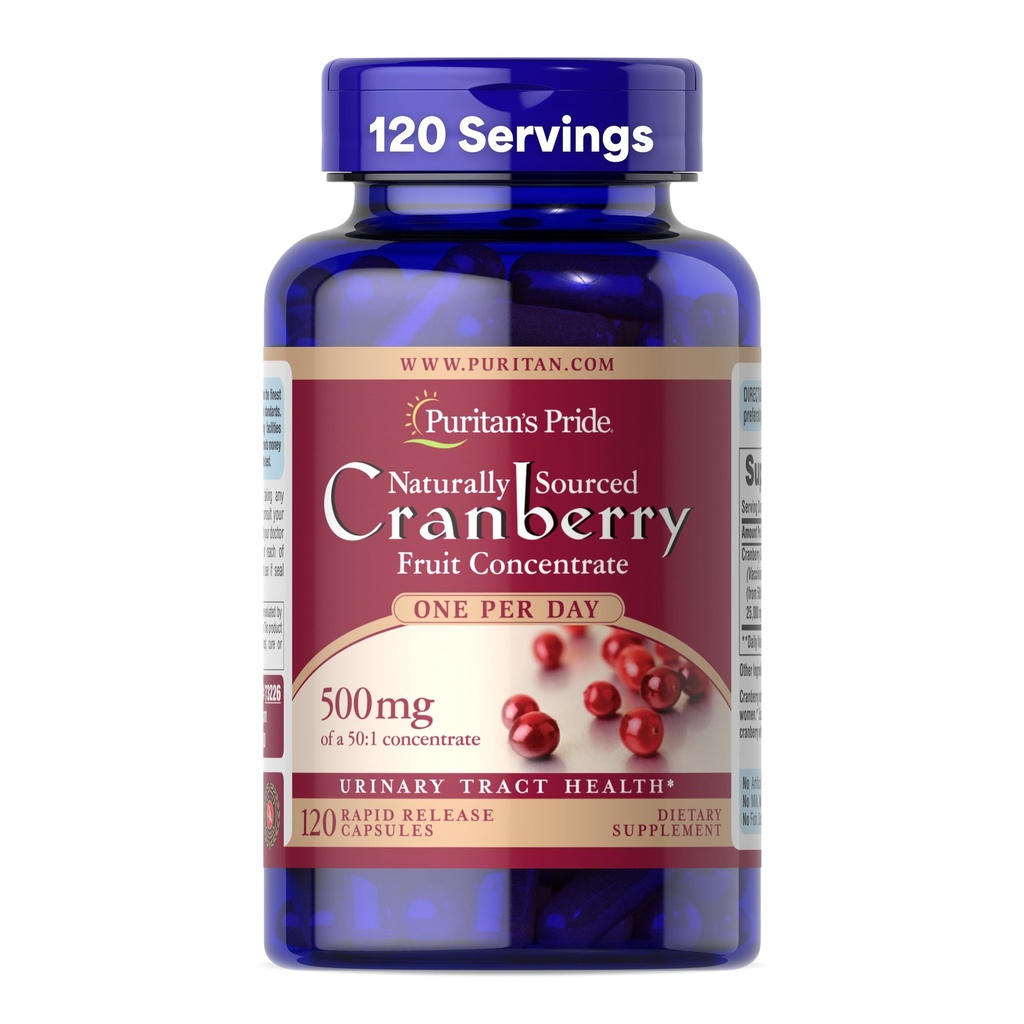 Puritan's Pride One A Day Cranberry - 120 capsule Supporta la salute urinaria