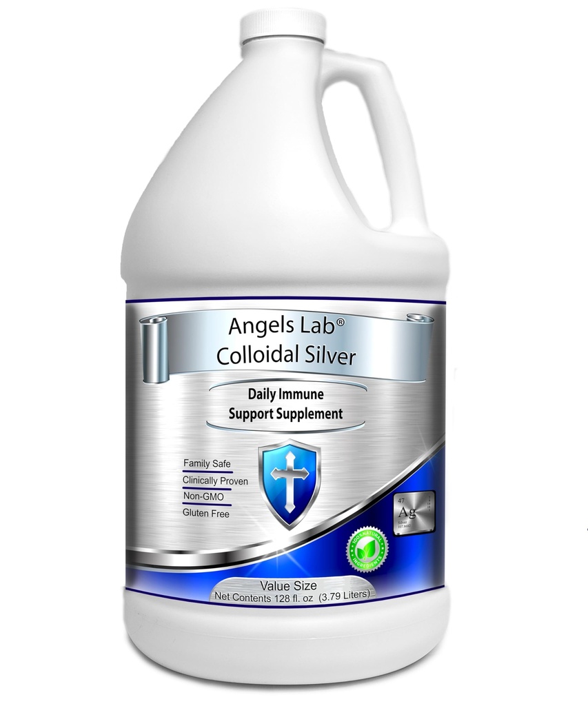 Supporto immune d'argento colloidale 10 PPM Nano Liquido (128 fl oz)