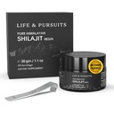 Vita & Pursuits 100% puro reale India Himalayan Shilajit Resina, 1,1 oz 500mg, Minimo 75% acido Fulvico, 85+ minerali Trace, Supplemento dietetico per Men 3rd Party Lab Test Report, 60 Serve (Pack of 1)