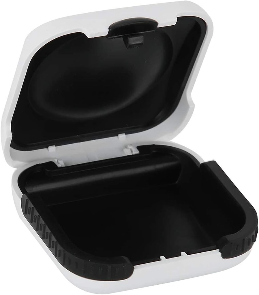 Custodia per apparecchi acustici Hard Small Splashproof 2.16"*2.04"*0.39" Interno ammortizzato per 2 apparecchi acustici, ITE, RIC, CIC
