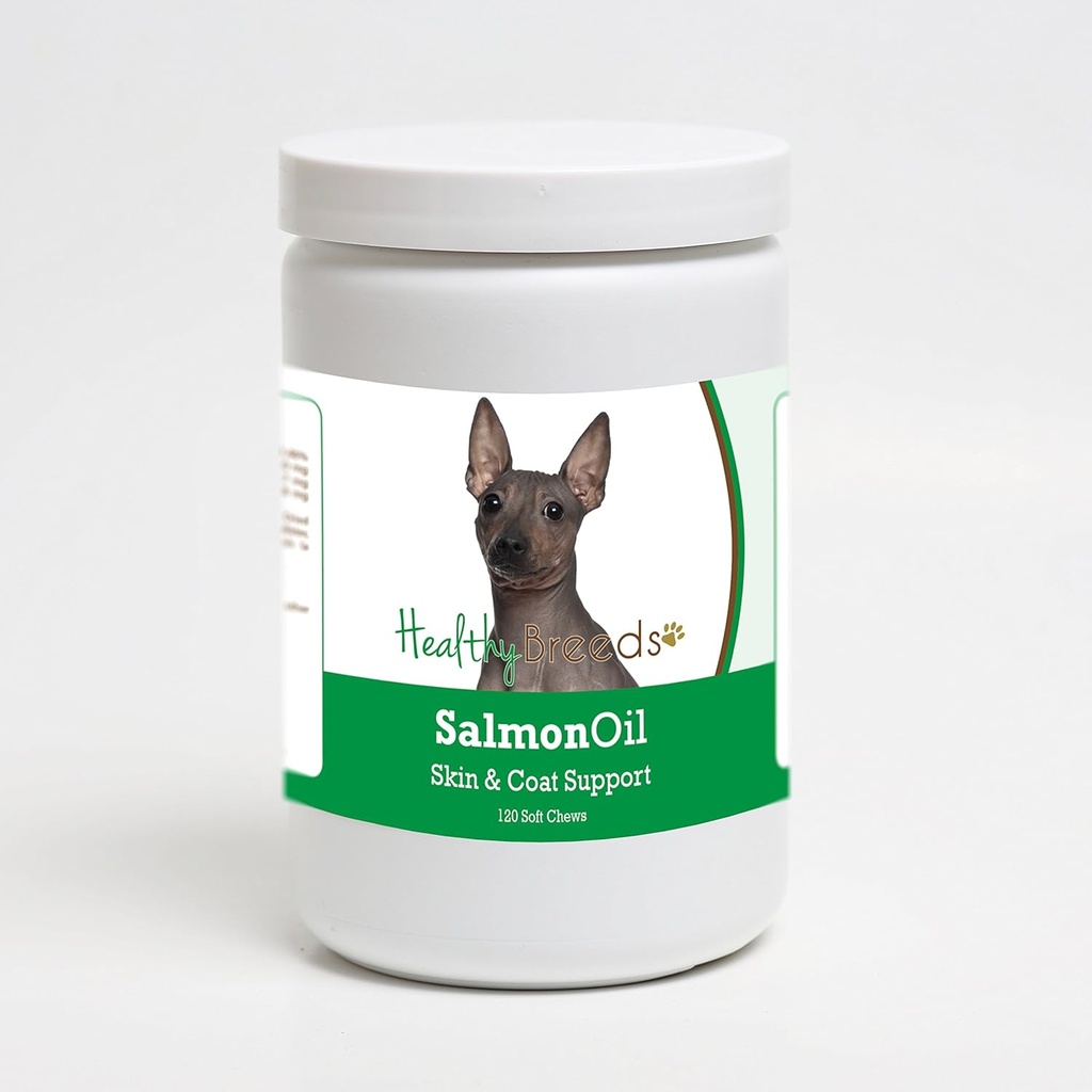 Allevamenti sani American Hairless Terrier Salmon olio Soft Chews 120 Conte