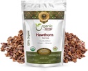 Organic Way Hawthorn Berries Cut & Sifted (Crataegus monogyna) - European Wild-Harvest | Organic & Kosher Certified | Vegan | Non OGM & Gluten Free | USDA Certified | Origin - Albania (1/4LBS / 4OZ)