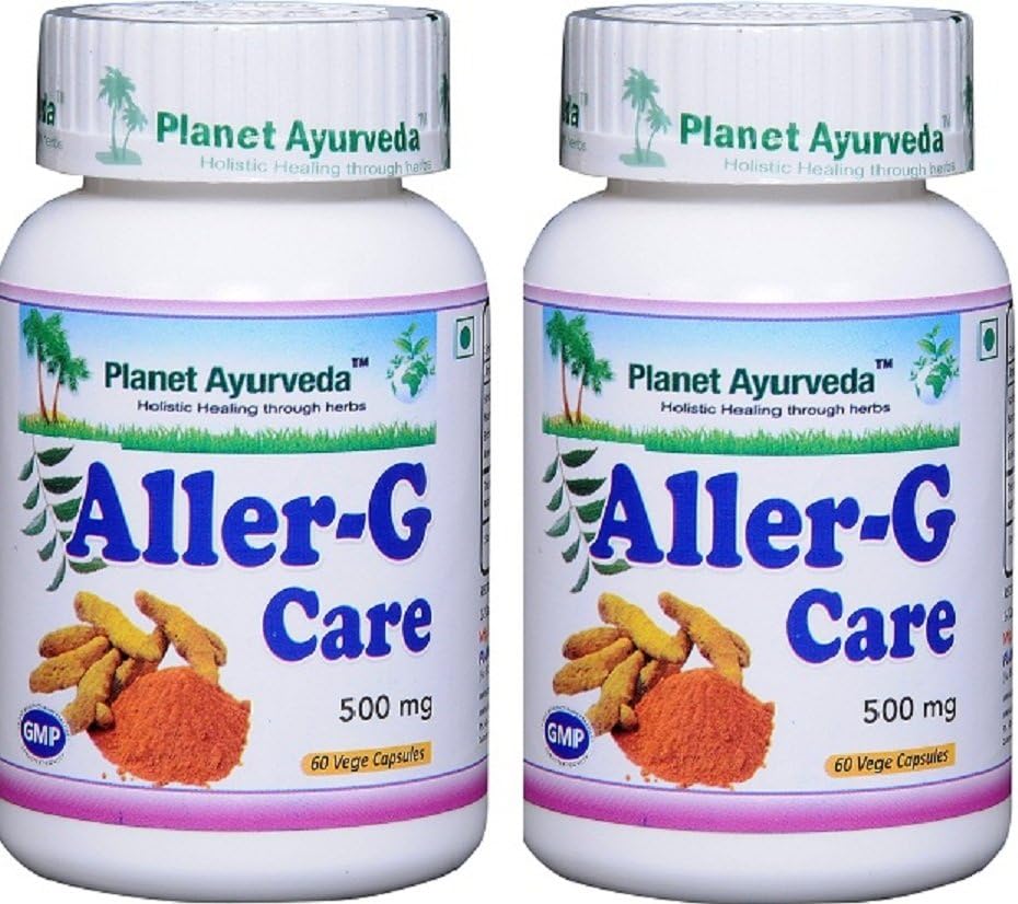 Pianeta Ayurveda Aller-G Care, 500mg Veg Capsule - 2 bottiglie