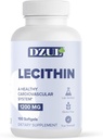 Lecitina di soia di DZUL Pharma 1200 mg / 100 Softgels / alta potenza, senza glutine e verificata dal laboratorio