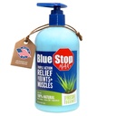 Blu Stop Max Massaggio Gel per Aches Corpo, 16 oz Pompa Bottiglia; 3 in 1 Prodotto Allevia dolori Corpo, Supporti Giunti e Nourishes La Pelle