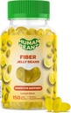 Gummie di gelatina di fibra per adulti, supplemento di fibra per la salute digestiva, pancia di fibra vegetariana, 150 Jellybeans