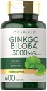 Carlyle Ginkgo Biloba 3000mg | 400 compresse | Non OGM, Gluten Free Herbal Supplement