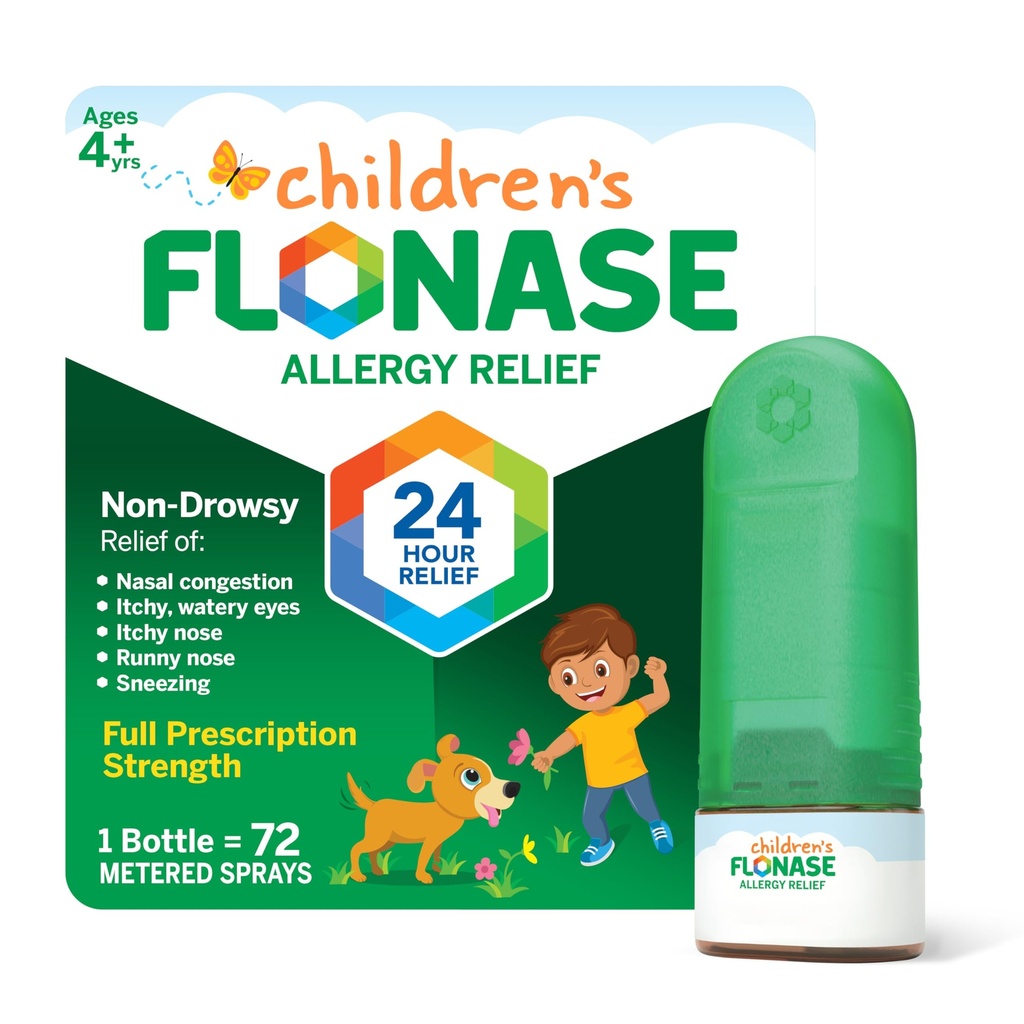 Spray nasale ad allergia per bambini Flonase, Rilievo Multi-Symptom 24 ore su 24