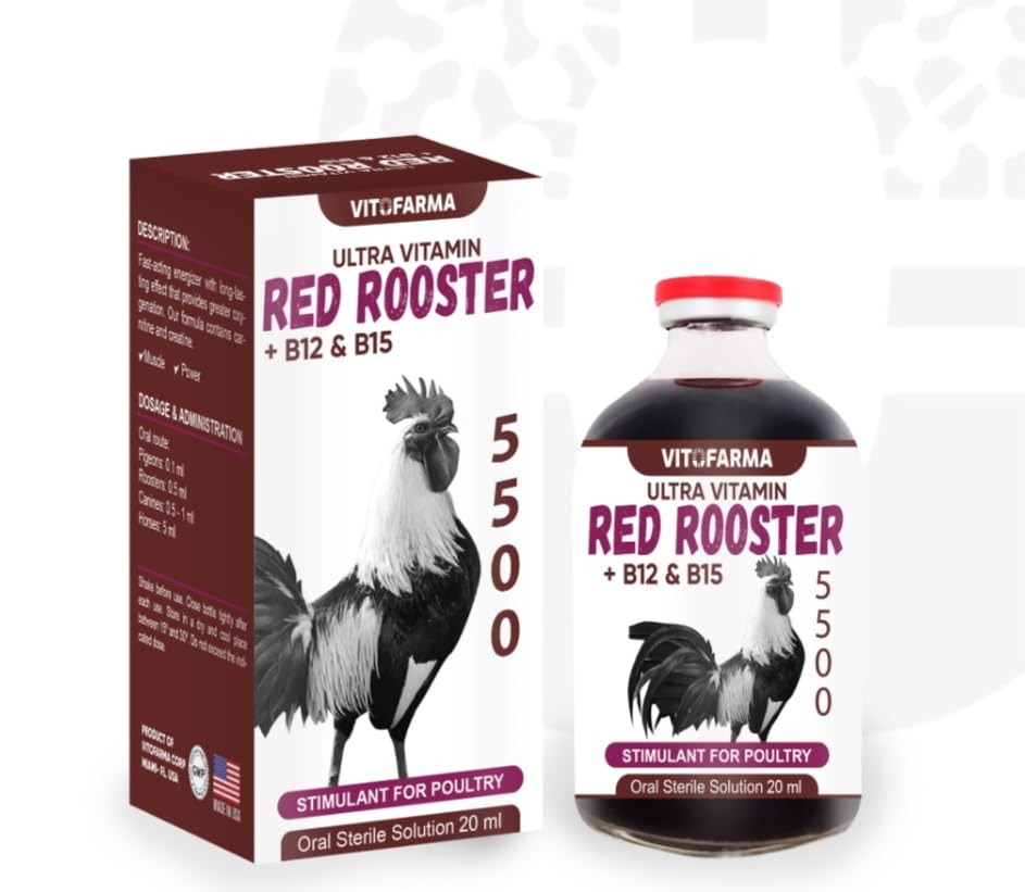 B12 5500 20ml Massa muscolare Restorativa Optimal Weight Training Support Booster for Rooster - Suplemento para Gallos b12 20 ml (20 ml)