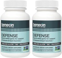 Benecin Defense 1500 mcg Allicin stabilizzato per capsula | Plus alti importi di SAC & Polyphenols da aglio nero | Potente supporto di Immune & Heart Function Caps vegetariani (1 Conte (Pack of 180))
