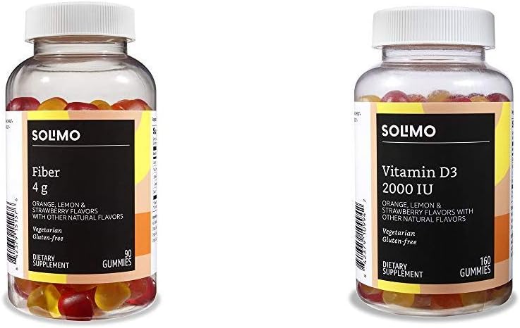 Basi Fibre Gummie (90 conte) e Vitamina D3 Gummies (160 conte)