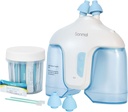Sistema di irrigazione nasale con 50 pacchetti di sale (blu), macchina del risciacquo del seno, detergente del naso per l'adulto del seno, lavatrice nasale del naso che risciacqua la macchina del sollievo del seno