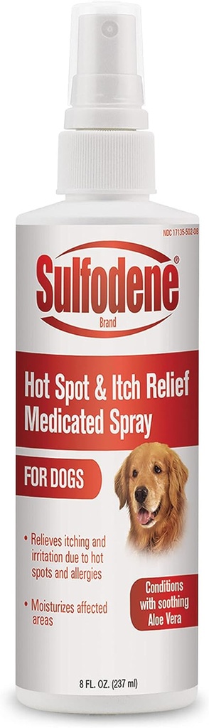 Sulfodene Spruzzo Medicato (8 oz) Caldo Spot e Rilievo Itch E aiuta a prevenire l'infezione Medicated