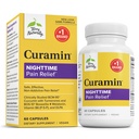Terry Naturally Curamin Nighttime - Curcumin & DLPA Capsule Supplement - Non-OGM Supplemento per sostenere sonno sano e relax - Integratore di erbe con melatonina - 60 capsule