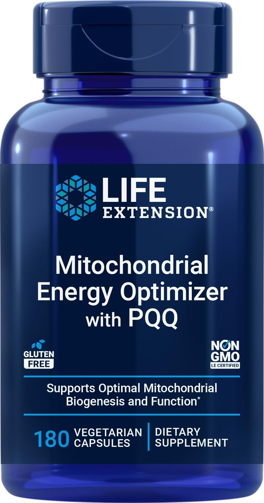 Estensione della vita ottimizzazione dell'energia mitocondriale con PQQ, 180 capsule vegetariane