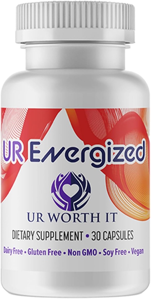 Capsule Energizzate UR - Supplemento con Reishi, Chaga, Estratto di caffè verde e tè - Focus, Clarity & Energy for Active Lifestyles - 30 Capsule