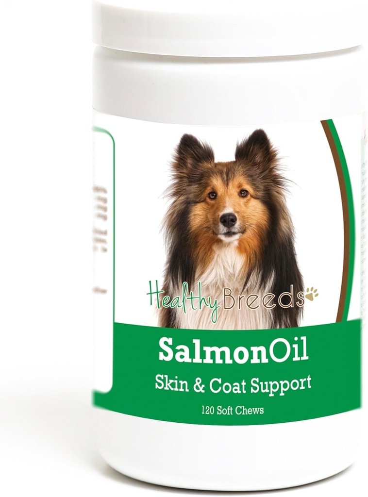 Allevamenti sani Shetland Sheepdog Salmon olio Soft Chews 120 conte