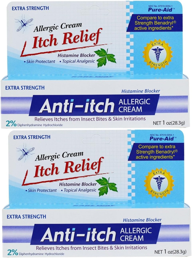 Crema Allergica Anti-Itch - 1oz (2 Confezione)