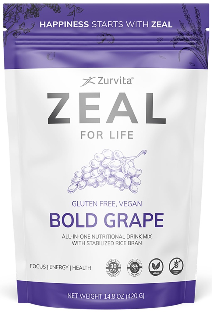 Zurvita - Zeal for Life - Aroma - Supplemento nutrizionale giornaliero per vitalità, immunità, &amp; benessere generale - 30-Day Wellness Bag, 420 Grammi