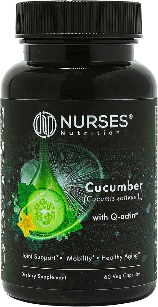 Studi clinici – Joint Health & Recovery – Premium Cucumber Supplement con Q Actin – 2 mesi di alimentazione – 60 capsule – Terzi Testati – Vegan Gluten Free