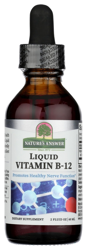 Vitamina liquida B-12 | Promuove la funzione sana e livelli di energia | Naturally Flavored & Gluten-Free 2oz