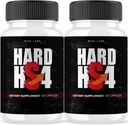 Rize labs Hard HS4 Capsules, Hard HS4 per la salute degli uomini, Hard HS4 Pillole ad alta resistenza, Hard HS4 Supporto maschile per prestazioni complessive, Hard HS4 Recensioni di formula massima (120 capsule) (Pack of 2)