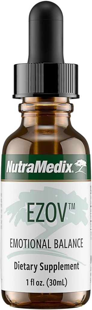 NutraMedix Ezov Hyssop Plant Drops - Supplemento liquido per la gestione dello stress, Rilassamento, Supporto antiossidante & Gut Health - Liquid Herb Extract per Mood & Emotional Support (1oz / 30ml)