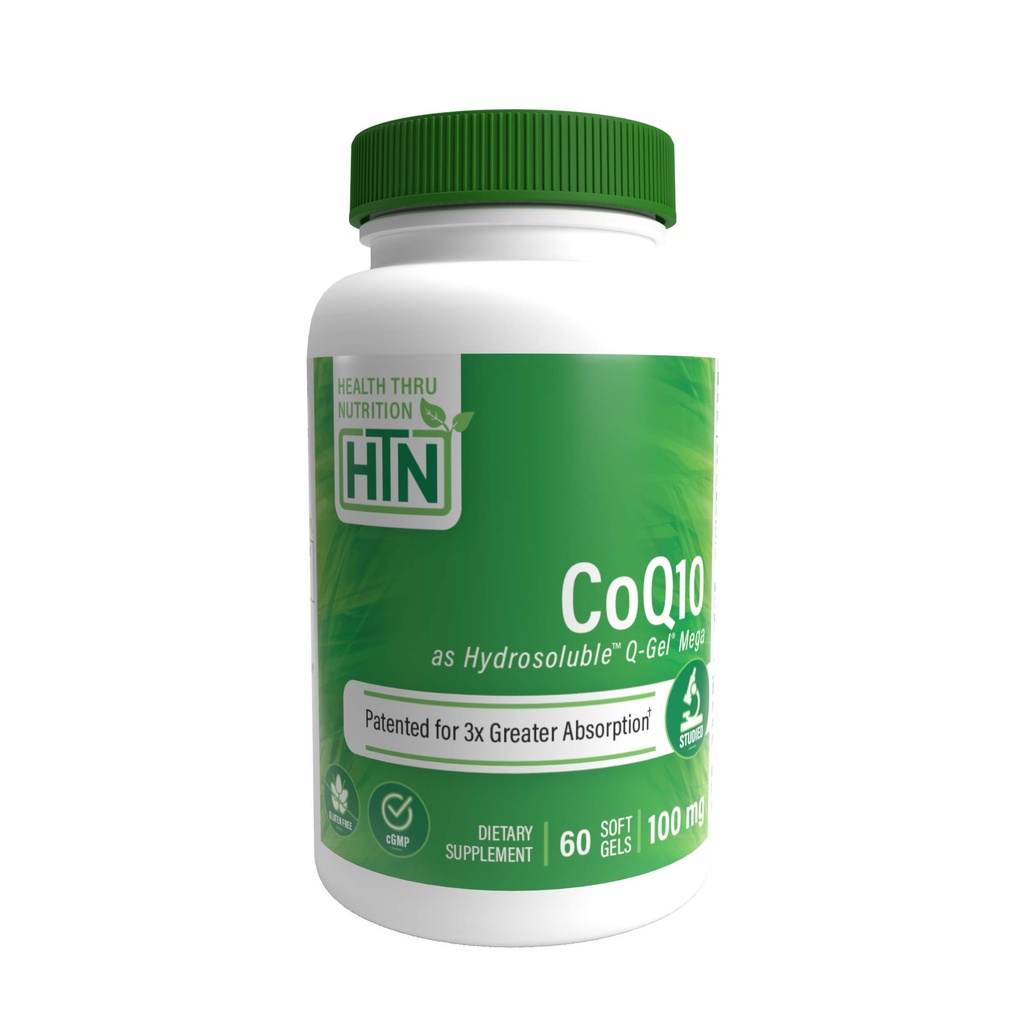 Nutrizione di salute Q-Gel CoQ-10 100mg con vitamina E: Assorbimento 3X, Studi clinici per il supporto cardiovascolare e mitocondriale (60 Softgels)