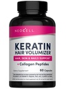 NeoCell Keratin Volumizer per capelli con collagene, estratto di Amla e vitamina C, supplemento per capelli e pelle, capsula, 60 conte, 1 bottiglia