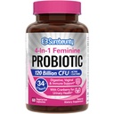 Probiotici per le donne, 120 miliardi di CFU 34 Strains, Prebiotici, Enzimi Digestivi, Mirtillo, Probiotico Femminile 4-in-1, Digestivo, Vaginale, Supporto Immune, 60ct