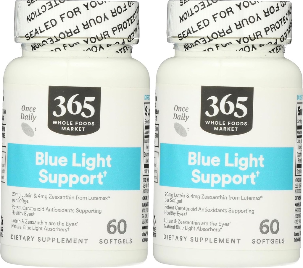 Mercato intero degli alimenti, Lutein 20mg Zeaxanthin, 60 Conte (Pack of 2)
