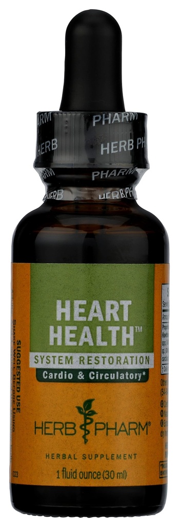 Herb Pharm Heart Health Liquid Herbal Formula con Hawthorn per il supporto del sistema cardiovascolare - 1 oncia (FCACT01)