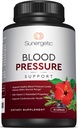 Supplemento di supporto per la pressione sanguigna premium per la salute cardiovascolare e cardiaca con l'aglio, Hawthorn & Hibiscus (90 capsule)