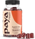 Gummie per la pelle retinol e biotina per pelle chiara, liscia, capelli sani e unghie | Supplemento con zinco, vitamine A, E e C | Non OGM, senza glutine, aroma di ciliegia, 60 Conte