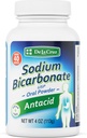 De La Cruz Pure Sodium Bicarbonate - USP Grade Bicarbonato di Soda – 100% Pure Baking Soda – Polvere di Antacid in Alluminio Gratuita per Heartburn & Indigestion - Confezionata in USA, 4 OZ.