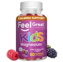 Sentire grandi bambini calma Magnesio Gummies - Magnesio Supplemento per bambini - Magnesio Citrato Gummies - 60 Conte