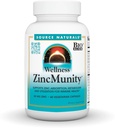 Fonte Naturals Wellness ZincMunity, Supporta l'assorbimento dello zinco, il metabolismo e l'utilizzo per la salute immunitaria*, 50 mg di zinco - 60 capsule vegetariane