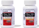 MAJOR Fiber-Tabs 625 Mg compresse - Terapia in fibra per regolarità - Rilievo di costipazione occasionale per adulti - 90 Conte (2 Confezione)