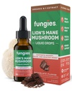 Fungies Lion's Mane Mushroom Liquid Drops, Cioccolato - Tintura con Lions Mane Extract Supporta Cervello, Focus, Memoria & Healthy Mood - Mushroom Complex Supplement per Adulti - 30 Serve