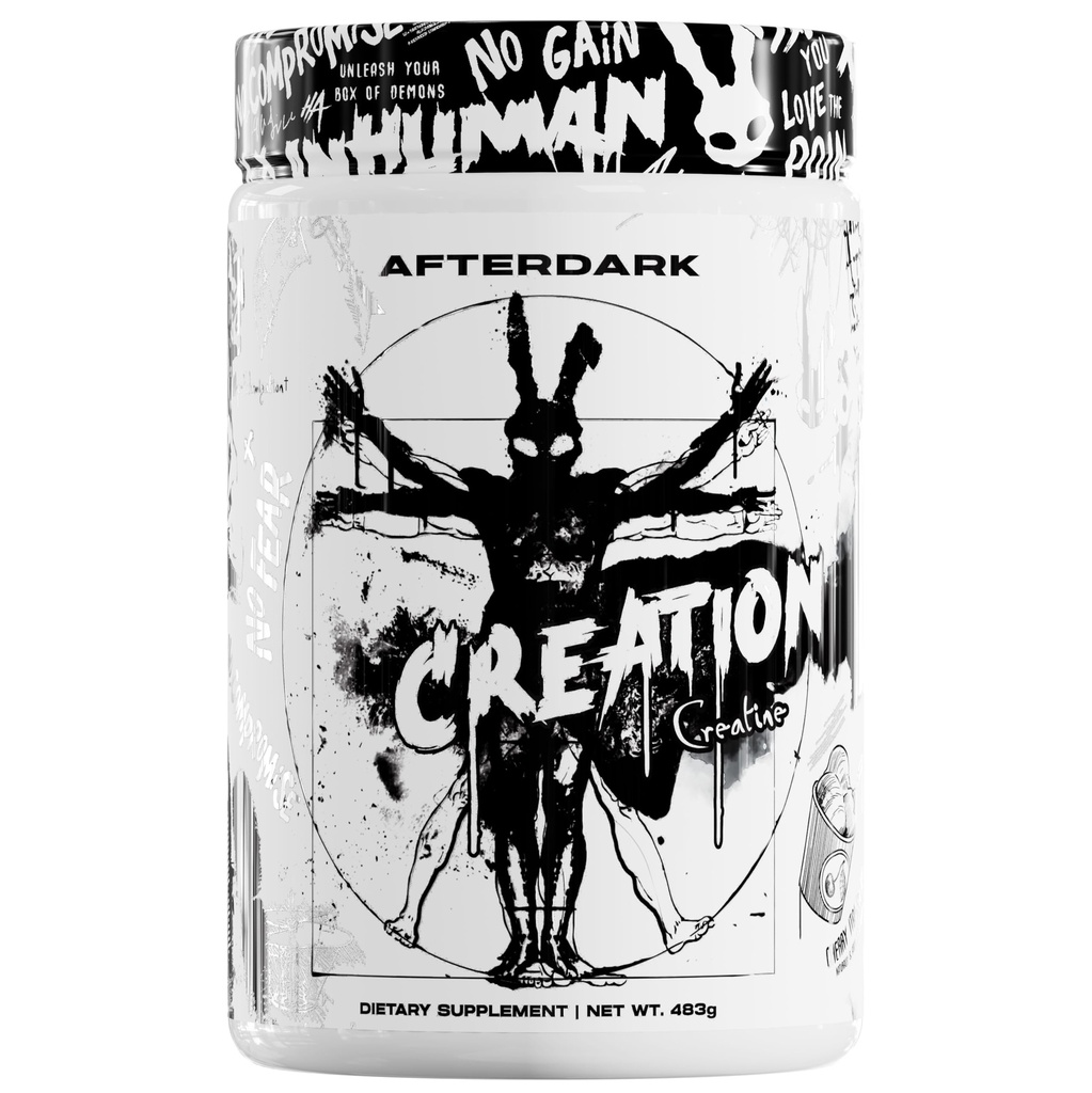 AfterDark completa la creazione di creatina monoidrato polvere, 10000mg Creatina Matrix Blend, promuove il potere, la resistenza e la crescita del muscolo, GMP certificata, USA Made, 21 Servings, Snow Cone