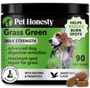Grass Green Max Strength Chews for Dogs – Premium Dog Urine Prato Spot Saver Supplement – Supporta la digestione sana, Gut & Urinary Health con Probiotici, DL-Methionine & Yucca (90ct Duck Flavor)