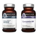 Qualità della vita Kinoko Platinum AHCC Mushroom Extract and Microactive Curcumin SR - Immune Bundle